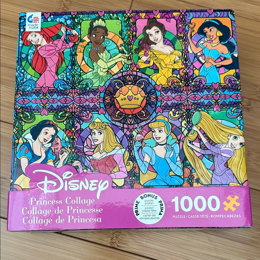 Disney Princess Stained Glass Puzzle - used once